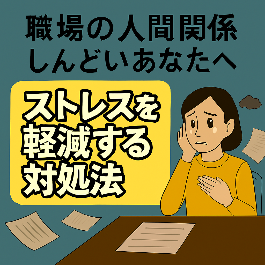 人間関係,しんどい,職場,対処法,
