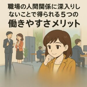 職場,人間関係,深入りしない,